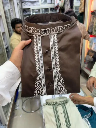 EMBROIDERY  MEN KURTA